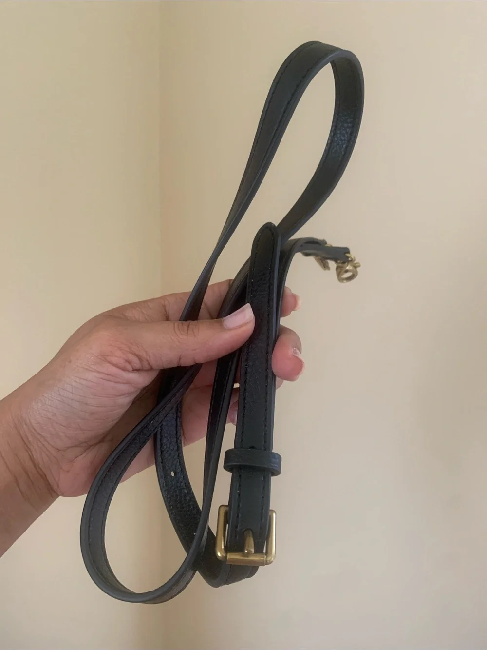 Fossil Black Pebbled Leather Satchel